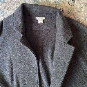 J. Crew Charcoal Sweater Blazer